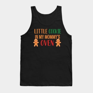 Little Cookie in My Mommys Oven - Funny Cookie Pregnancy Announcement - Cookie Big Brother Gift Tank Top